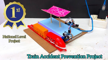 Train Accident Prevention Project 🚂 | Science Inspire Award #national #level #project #viralvideo