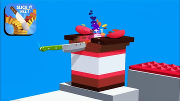 Slice It All! || Max Level‼️All Level Gameplay Android/iOS, New Update Level 56