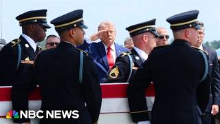 Trump attends dignified transfer of U.S. service members killed in Iran war