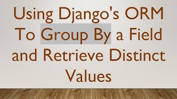 Using Django
