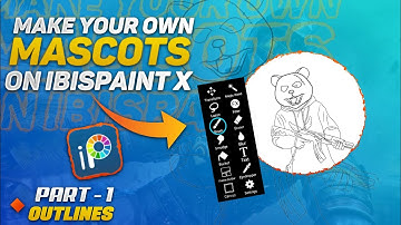 Make Your own Character MASCOT on ibisPaint X (PART-1) outlines | JunZ GFX