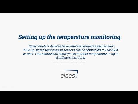 Installation of ESIM384: Temperature monitoring