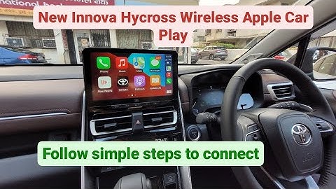 Innova Hycross 2023 Wireless Apple Car Play| How to connect  CarPlay in Hycross Zx & ZXO Variant