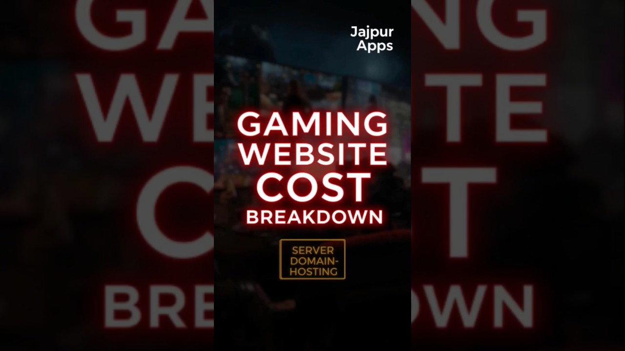 “Gaming Website Banane Ka Kharcha | Domain, Hosting aur Server Cost Ka Sach”