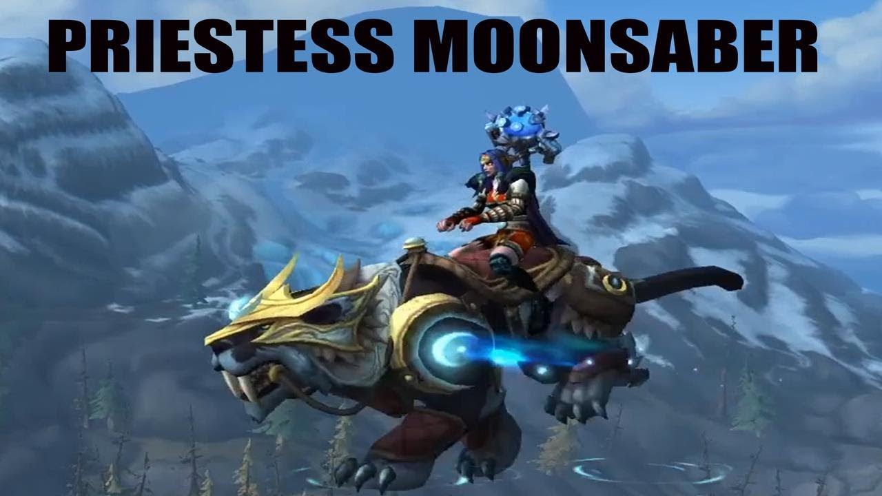 World Of Warcraft - I Finally Purchased my Priestess Moonsaber Mount