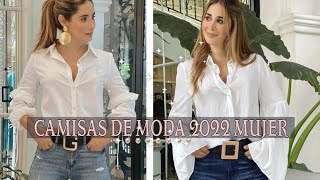 CAMISAS DE MODA 2022 MUJER/ OUTFITS CON CAMISAS /COMO COMBINAR CAMISAS MUJER  - YouTube