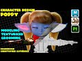 🦑Character Design Portfolio 3D 🔨Poppy🔨 Modellin/Texturing/Grooming 3D by KRAKENcigh