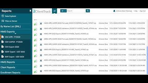 Running and Downloading an APR in Client Track.19