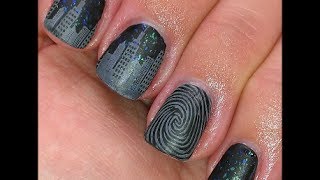 City Skyline - Nail Art Tutorial