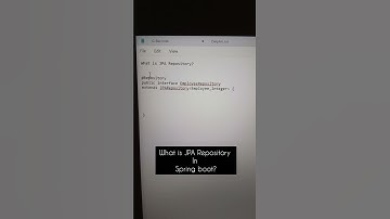 Advanced Java Interview Questions 2025 | What is JPA Repository in Spring Boot? #viralvideo #viral
