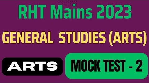 SSB TGT 2024|| Arts Mock Test - 2 ||RHT Arts || OSSC RHT || RHT 2023|| TGT Arts