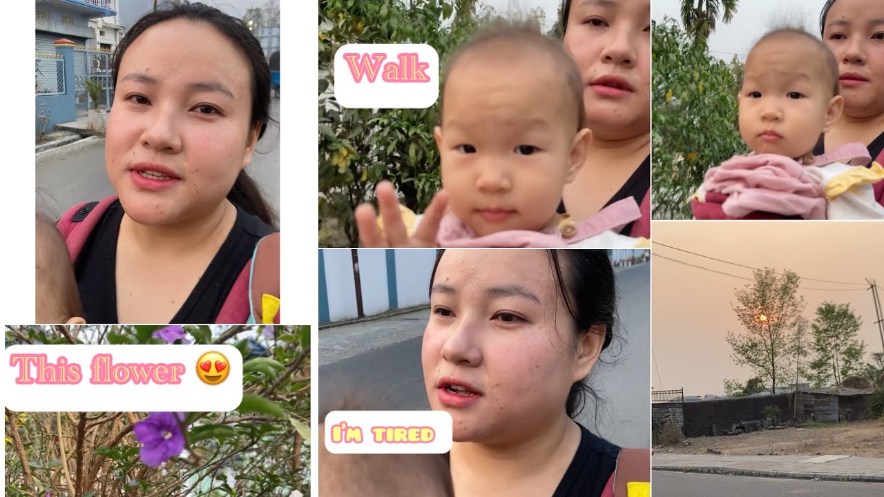 Walked 3km carrying my baby, summer evening walk , was about to regret but i made it .