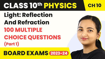Light Reflection and Refraction  MCQ (Part 1) | Class 10 Physics Chapter 10 MCQ (100 Solved)