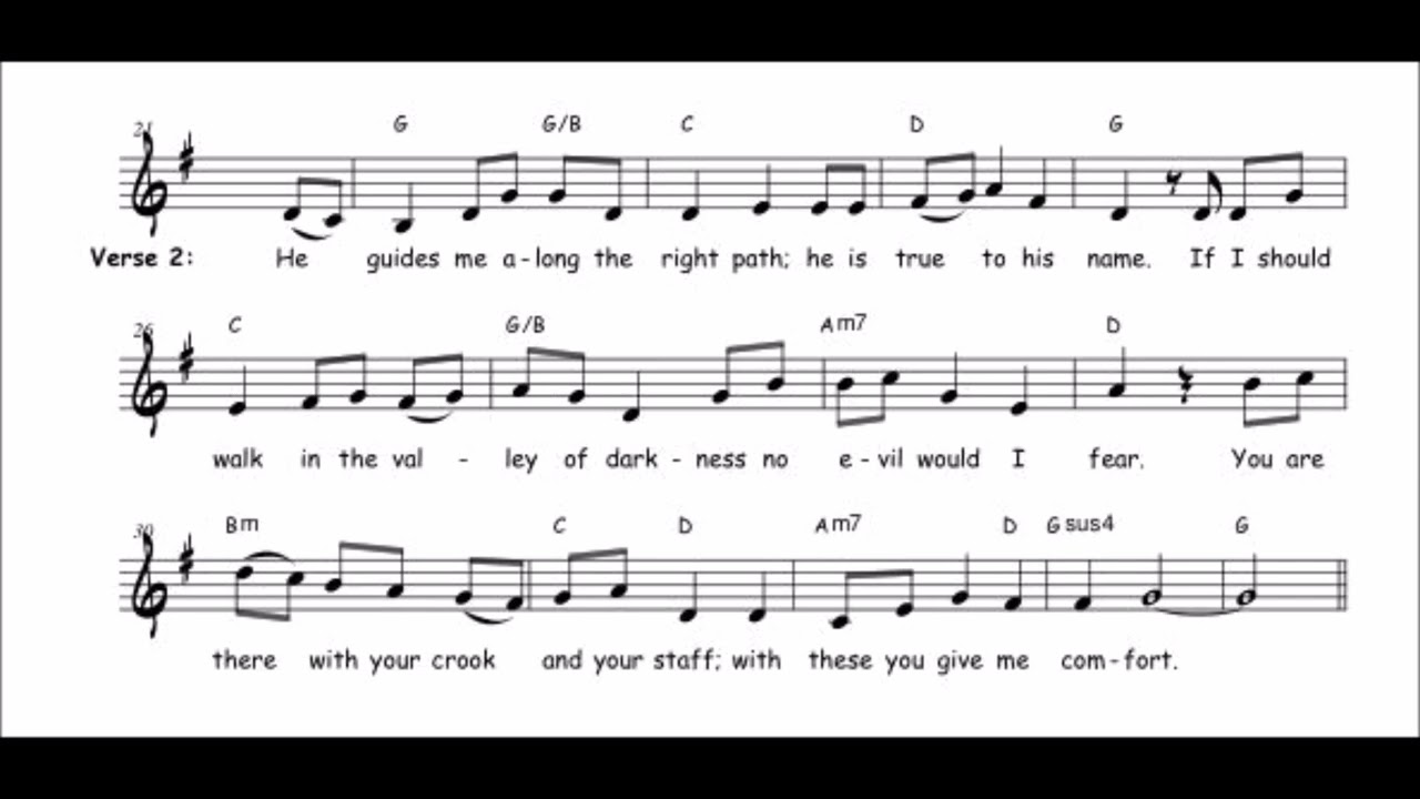 Psalm 23 - 4th Sunday of Easter (Year A)