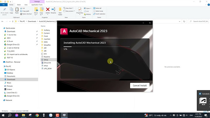 Hướng dẫn cài đặt autocad 2023 64 bit full crack năm 2024