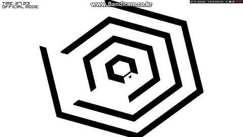 Open hexagon Bad apple v2 play (58.55s, reupload)