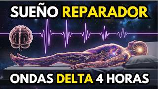 🌙 ONDAS DELTA para DORMIR PROFUNDAMENTE | MEDITACION GUIADA 6 MIN | SUEÑO REPARADOR 4 HORAS 💤