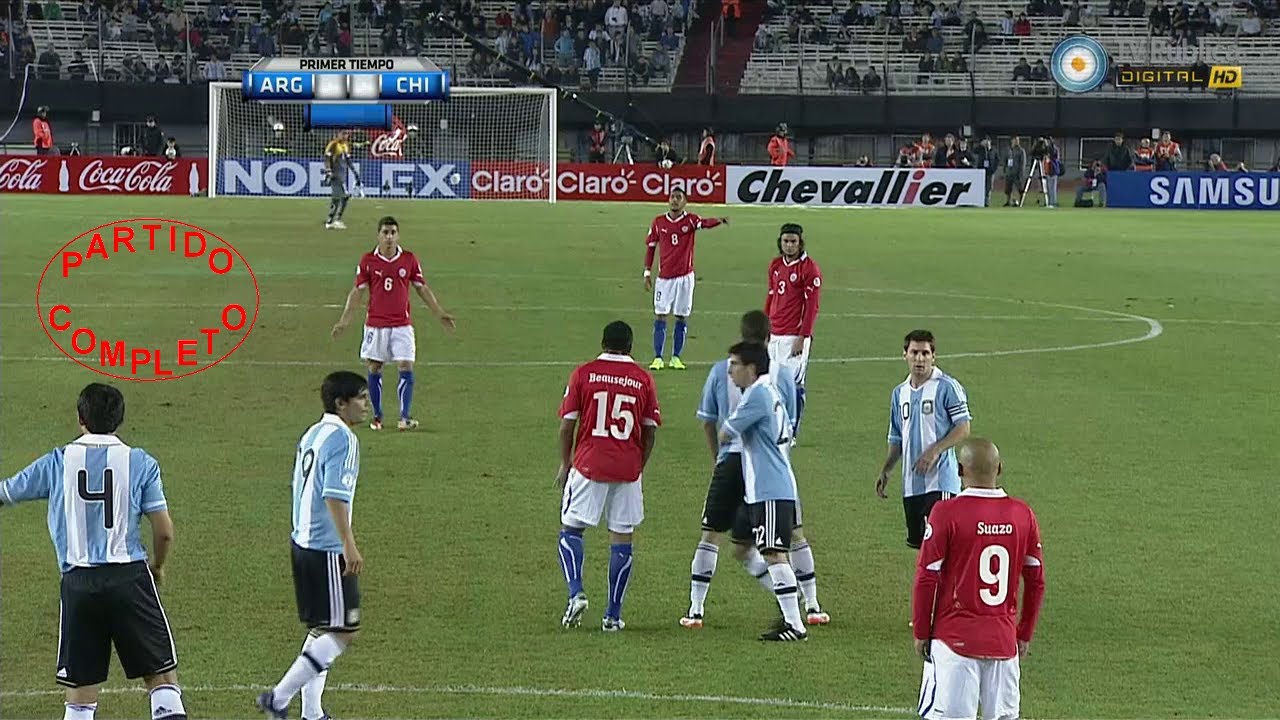 Argentina 🇦🇷 vs 🇨🇱 Chile, 720p,  Eliminatorias 2014 (TV pública) #LaRojaku_partidos