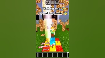 I found herobrine 😰 in Minecraft 😨 #youtubeshorts #viralshort #shorts #short
