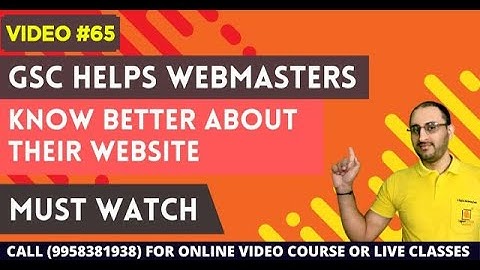 Google Search Console Introduction | GSC Step by Step Full Tutorial in Hindi | Video #65