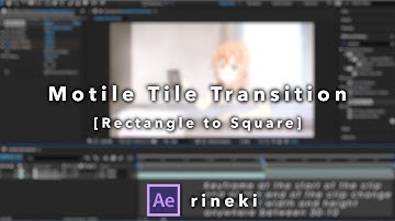 Motion Tile Transition | After Effects Tutorial