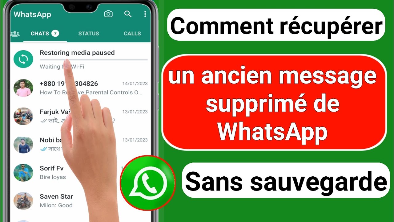 Comment récupérer les anciens messages supprimés de WhatsApp (2023) | Restaurer le chat WhatsApp