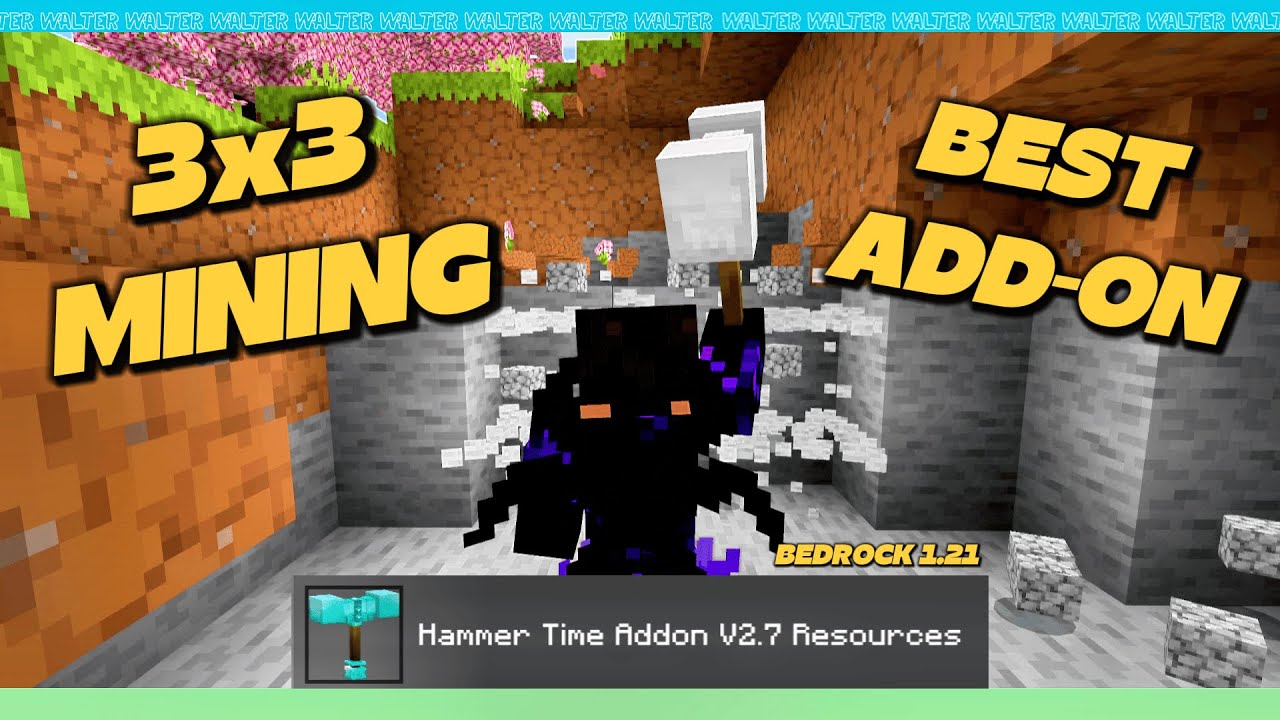 Hammer Time | 3x3 Mining Add-On | Best Add-On for Bedrock 1.21 - YouTube