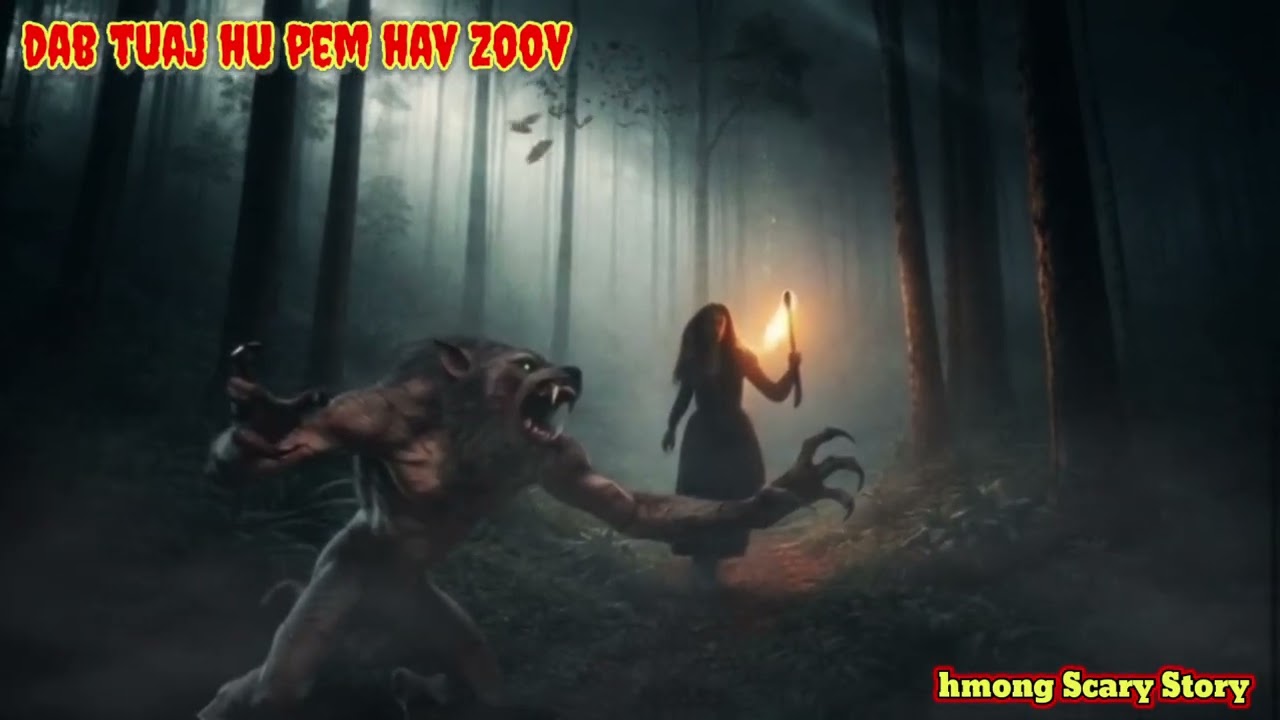 Dab tuaj hu pem hav zoov - Scary Story