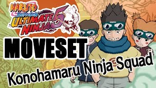 Naruto Ultimate Ninja 5 (PS2) - Konohamaru Ninja Squad Moveset