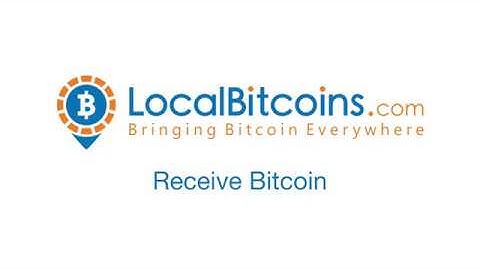 How to  Receive Bitcoin to your LocalBitcoins wallet in English