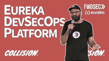 Farshad at Collision 2023 Presenting The Eureka DevSecOps Platform