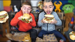 DÉGUSTATION DE BURGER XXL AVEC MICHOU ! (on doit le finir)