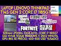 Laptop Lenovo T14s Gen 2 Core i7 1185G7 - LPDDR4 32GB - SSD NVME 512GB - Gaming Test 2026