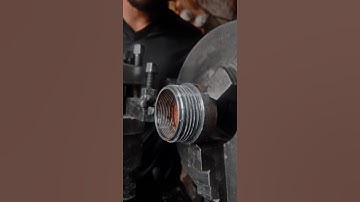 #Thread cutting on Lathe #engineering #thread #cncmachine