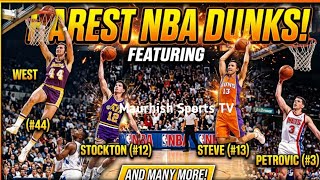 Rarest NBA Dunks Featuring Steve Nash, John Stockton, Jerry West , Drazen Petrovic, and Many More