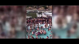 Packed pool party in The Ozarks