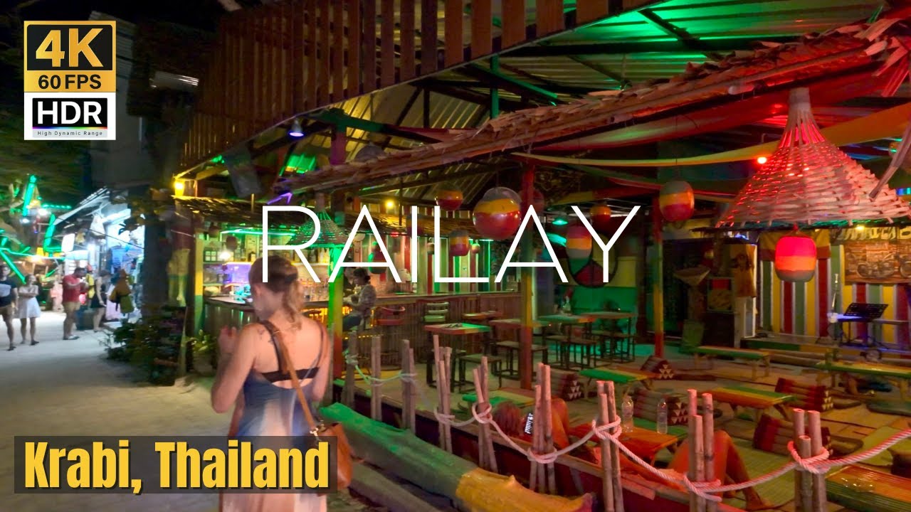 [KRABI] Railay Walking Street At Night 