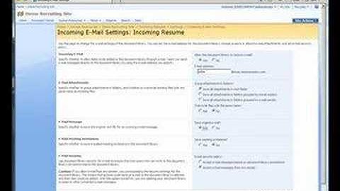 How to: Enable incoming/outgoing email for SharePoint 2007