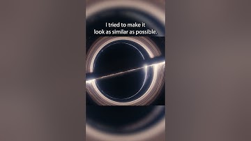 How Gargantua Should Have Looked #shorts #interstellar #space