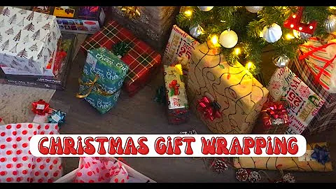 ASMR 🎁 Christmas Gift Wrapping 🎁 Natural Crinkle Sounds (No Talking)