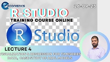 Lecture 4: Explained ARDL Model | Timeseries Analysis - Rstudio tutorial 2023 full course