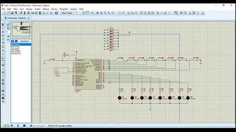 Điều khiển 8 led đơn và 8 nút nhấn dùng 16f887