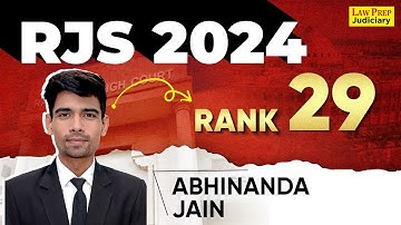 RJS full Interview 2024 | Abhinandan Jain | Rank - 29 | RJS Result 2024