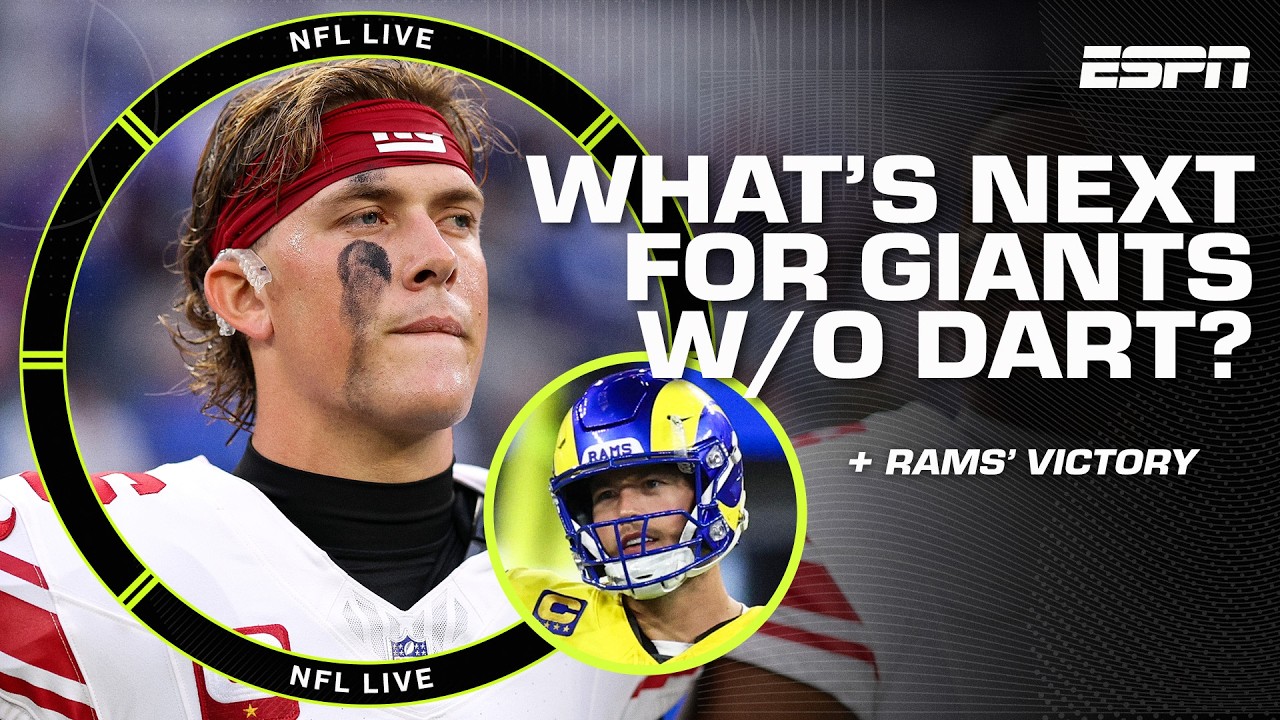 Jaxson Dart 'feared to be done for the season' 🚨 What's the biggest concern for New York? | NFL Live