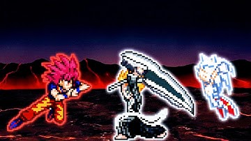 Goku DBS V3.5 OP VS Ichigo TYBW V3 & Sonic(All Form) in Jump Force Mugen