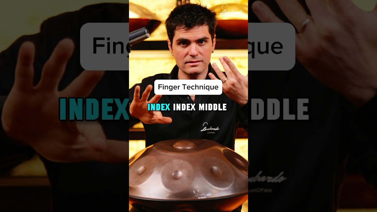 FINGER TECHNIQUE ON HANDPAN #handpanshop #pantam #handpan #hangdrum #hang #handpanlesson