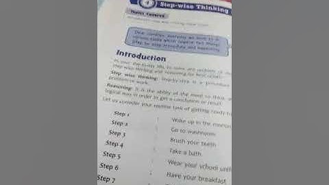 Class 4 subject computer ch-4 step- thinking and reasoning