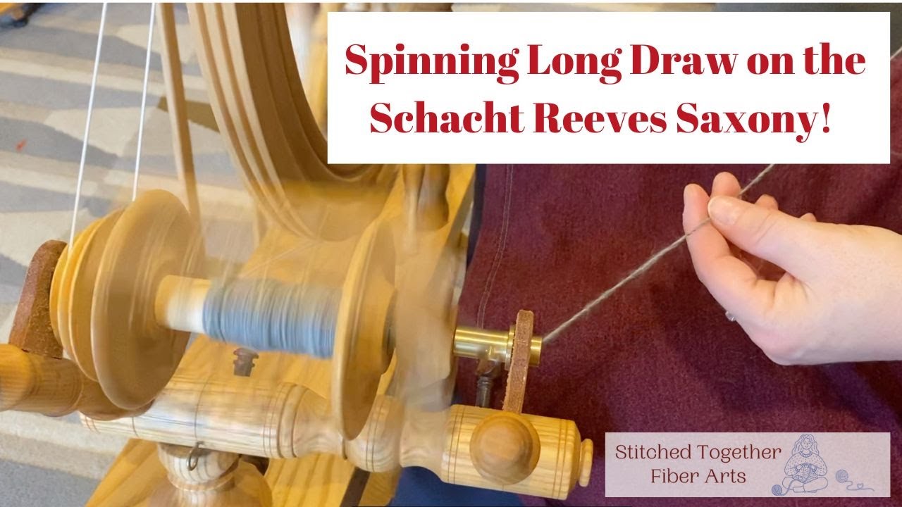 Spinning Long Draw on a Saxony Wheel! YouTube