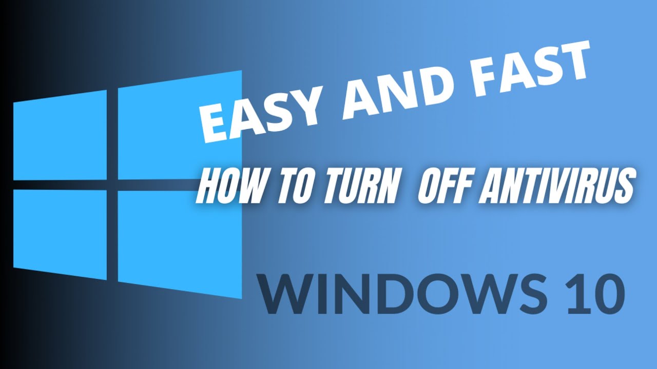 how to turn off antivirus on windows