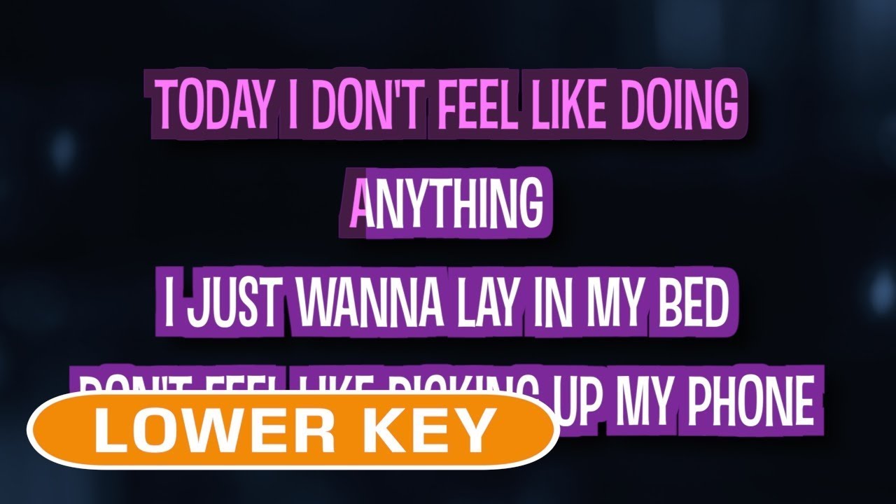 I Was Here Karaoke Lower Key